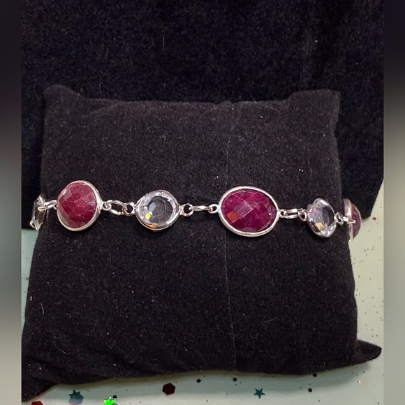 Artisan Faceted Ruby & Glass 3 piece Necklace Set - Picture 13 of 13